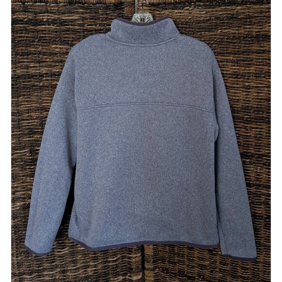 Eddie Bauer Fleece Pullover Sweater Women's Large Purple Gorpcore Hiking Camping - Picture 2 of 8